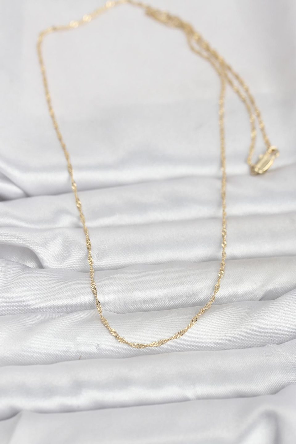 Shekka CM 14K Gold Renk Burgu Model 60 cm Kadın Kolye — görsel 2