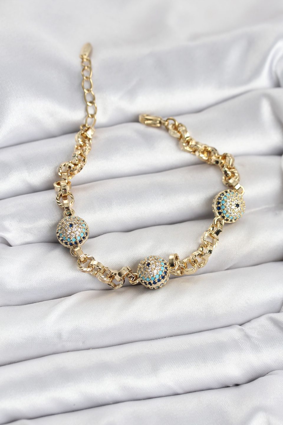 Shekka Xuping VIP Nazarlı Gold Renk Bileklik