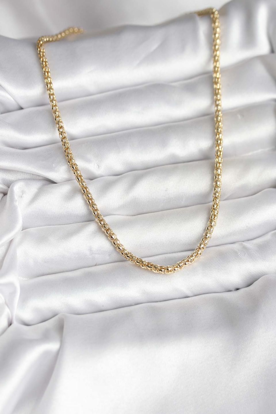 Shekka 14K Gold Renk Kaplama Boru Zincir Model CM Kadın Kolye — görsel 2