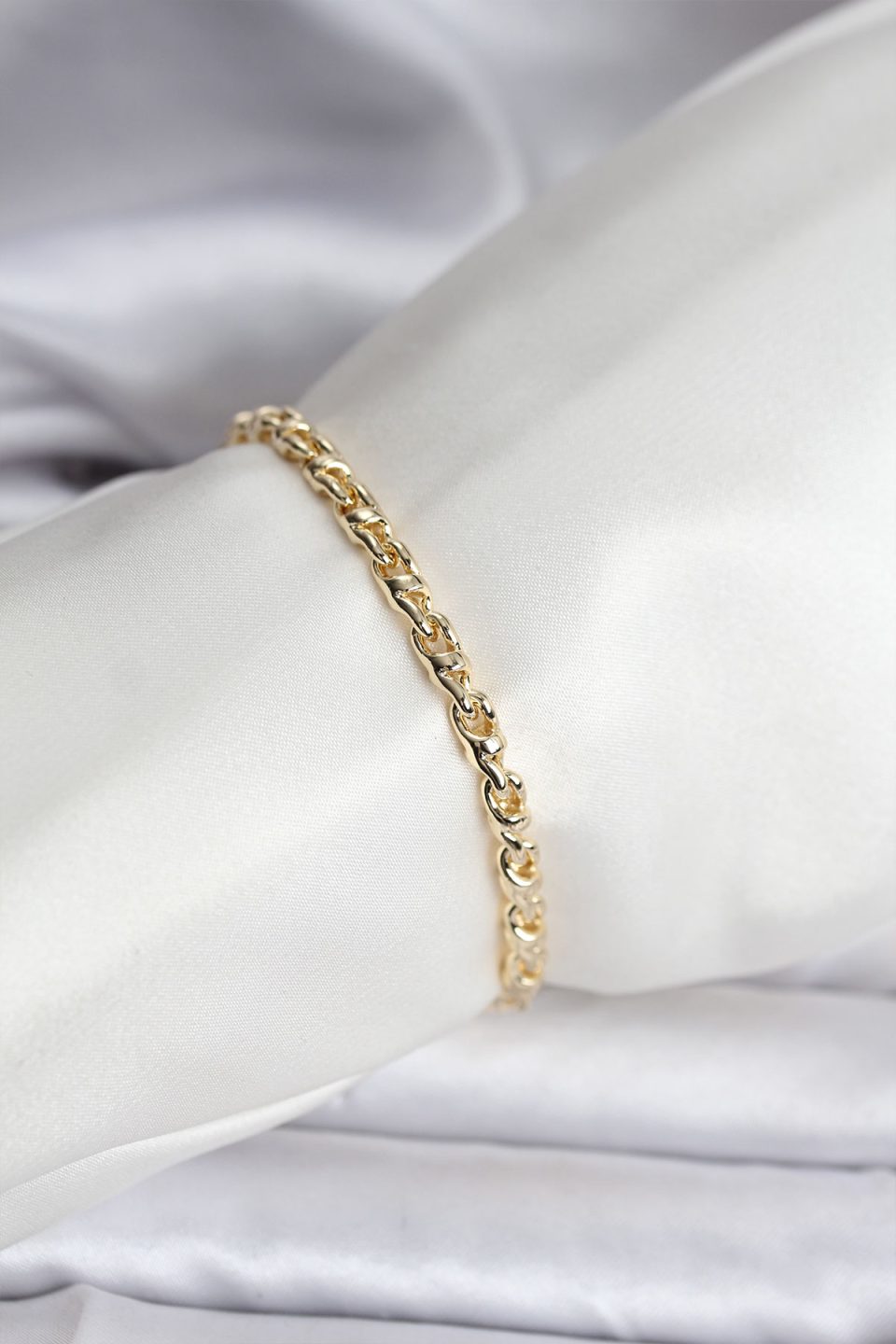 Shekka 14K Gold Renk Kaplama Zincir Model Kadın CM Bileklik
