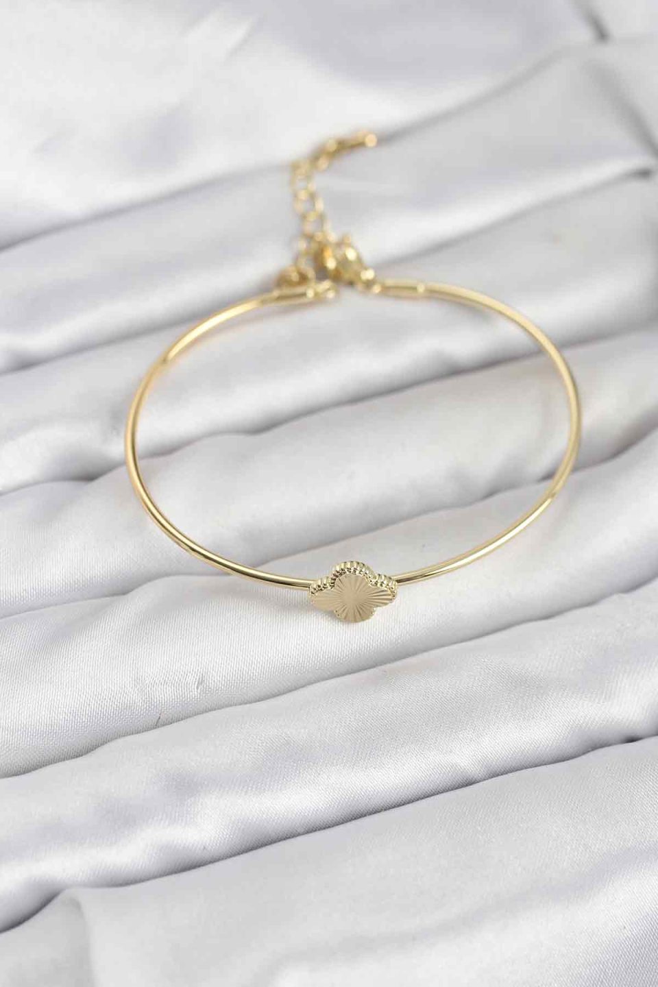 Shekka Yonca Model Gold Renk Kadın Bileklik