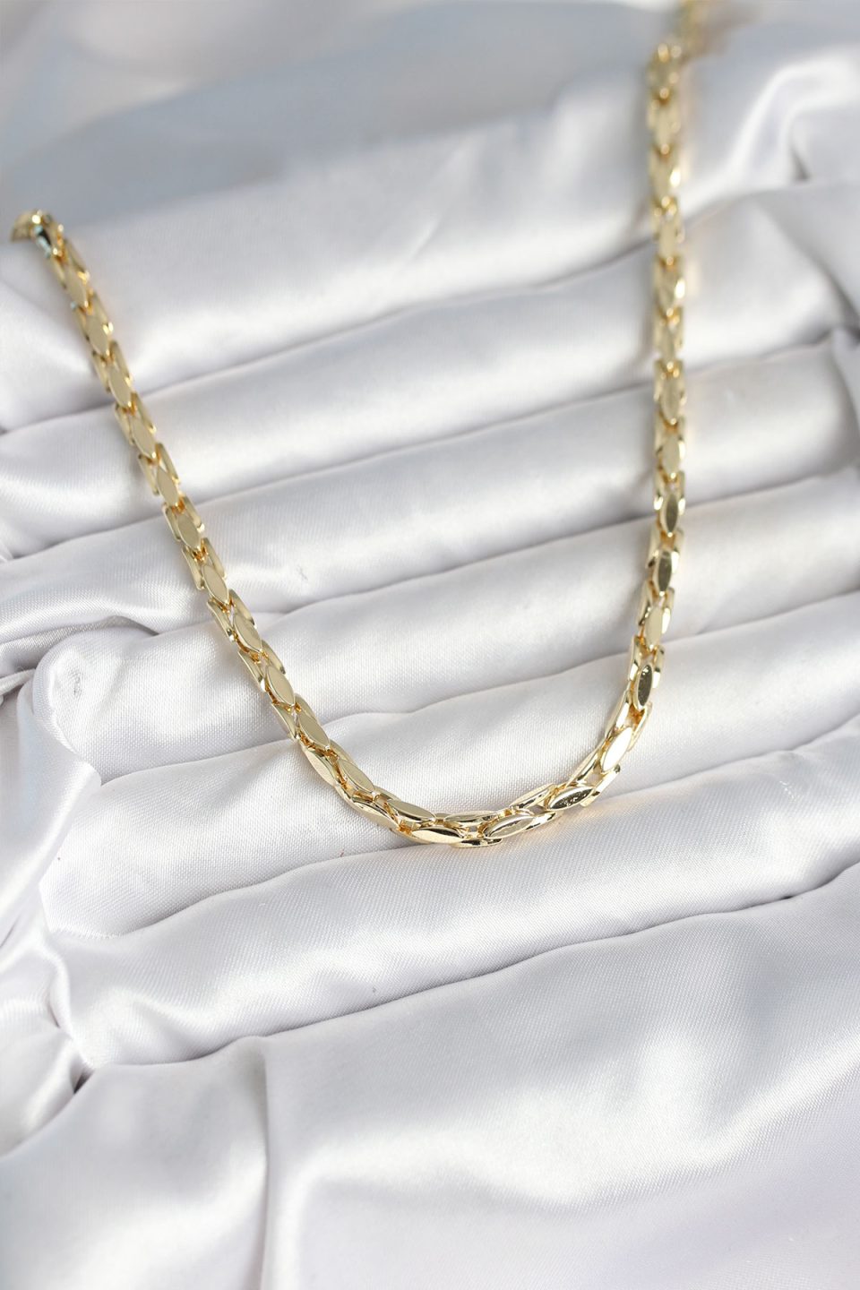 Shekka Pirinç Gold Renk 60 cm Zincir Kadın Kolye — görsel 2