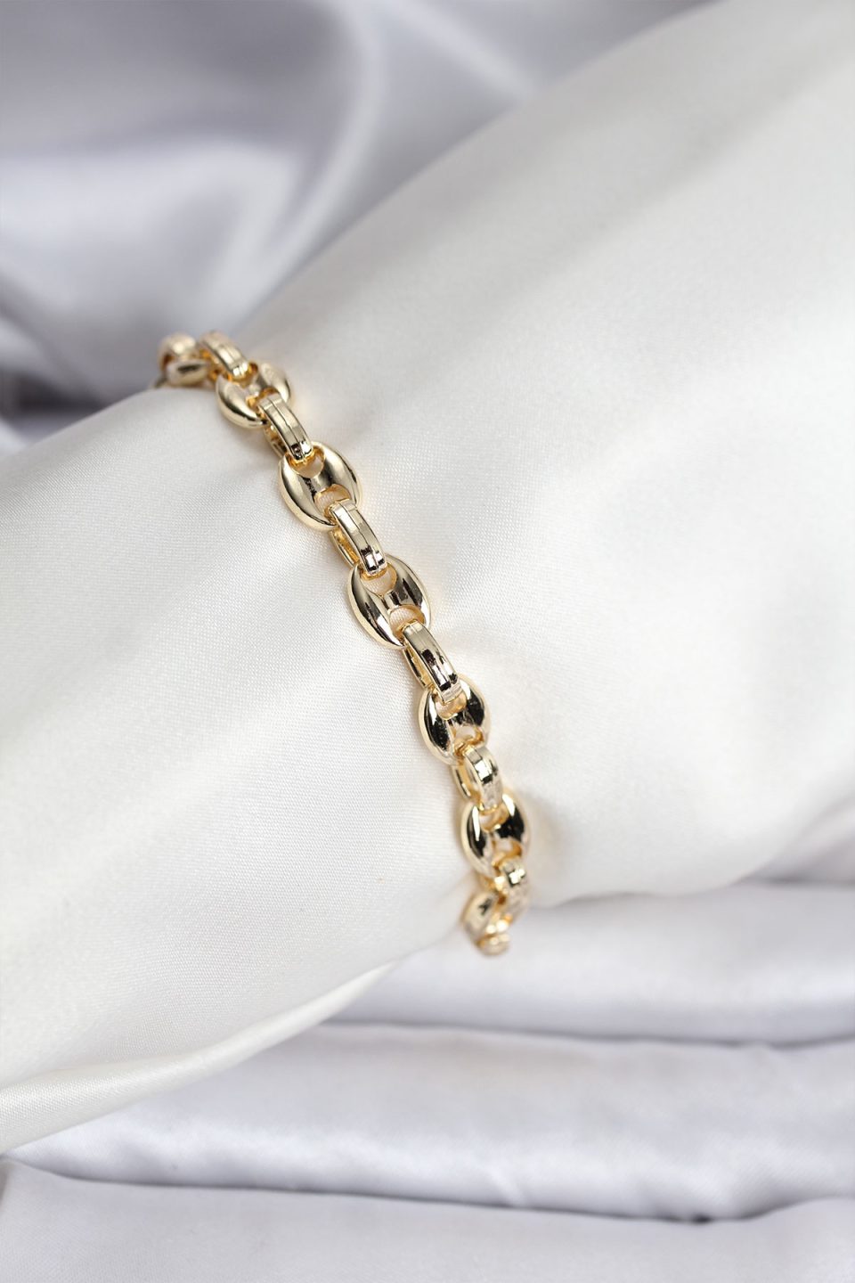 Shekka 14K Gold Renk Kaplama Kahve Çekirdeği Model CM Kadın Bileklik