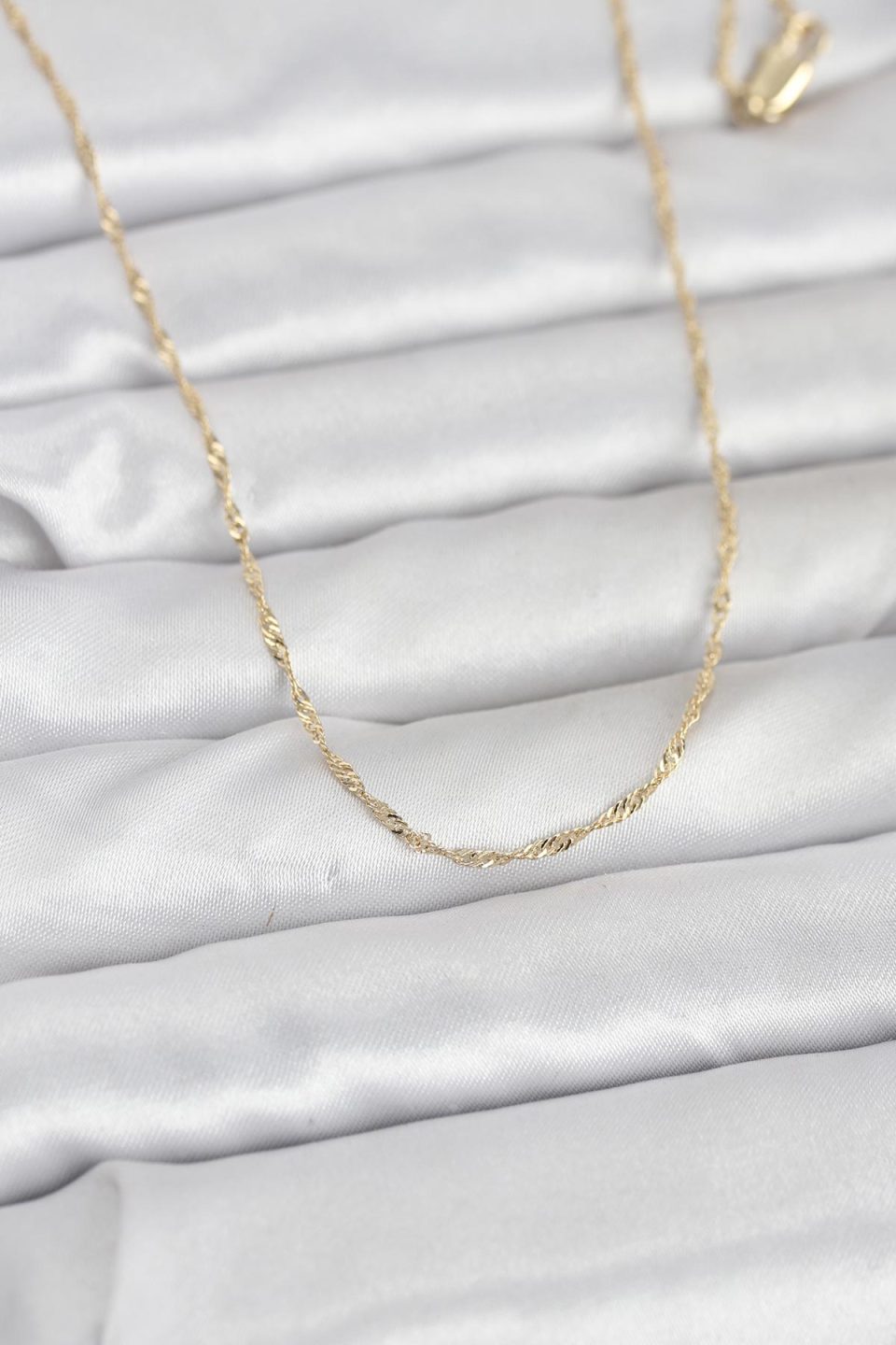 Shekka CM 14K Gold Renk Burgu Model 60 cm Kadın Kolye