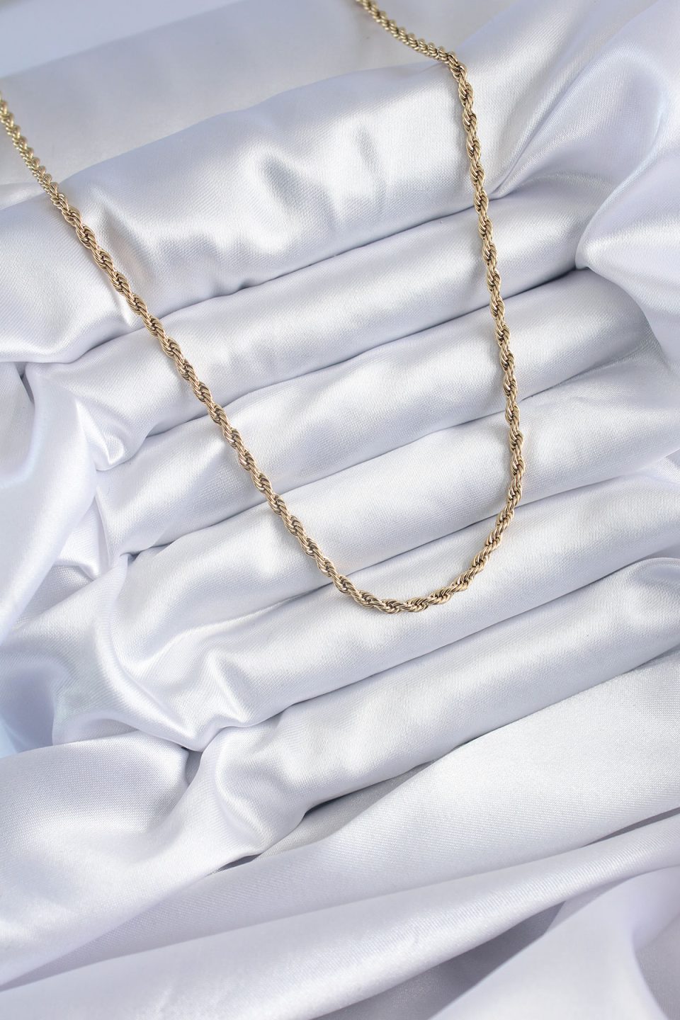 Shekka 316L Çelik Gold Renk 60 cm Burgu Model Kadın Kolye — görsel 2