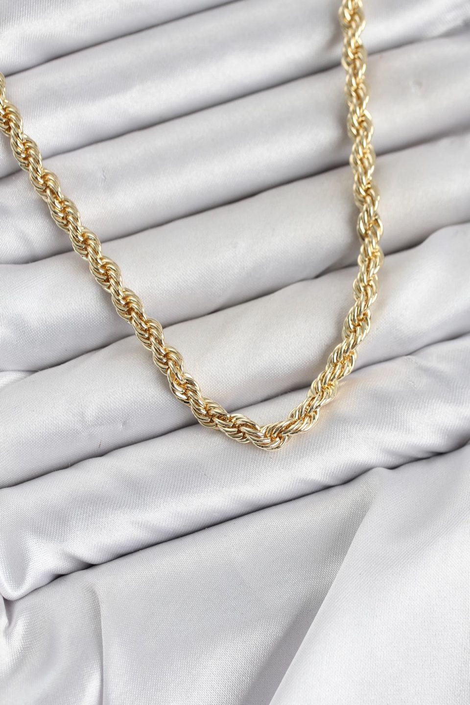 Shekka CM Burgu Model Gold Renk Pirinç 60 cm Kadın Kolye