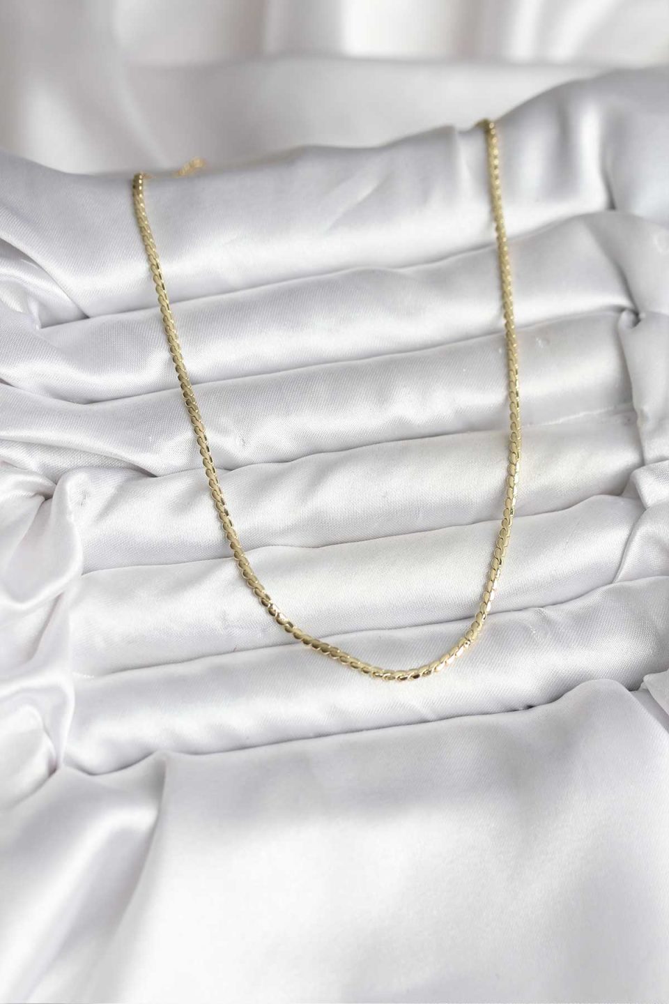 Shekka 14K Gold Renk Kaplama Ezme Zincir Model CM Kadın Kolye — görsel 2