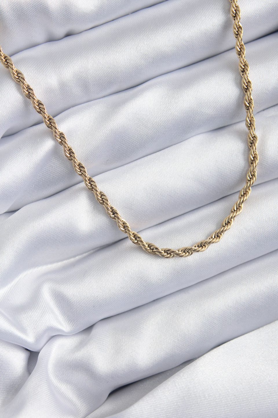 Shekka 316L Çelik Gold Renk 60 cm Burgu Model Kadın Kolye