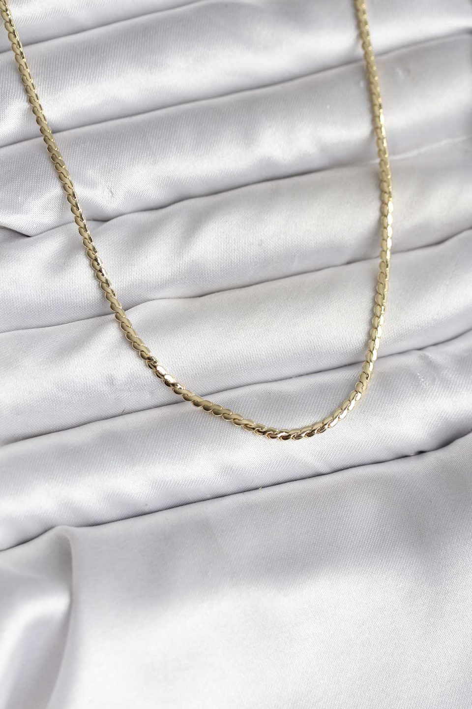 Shekka 14K Gold Renk Kaplama Ezme Zincir Model CM Kadın Kolye