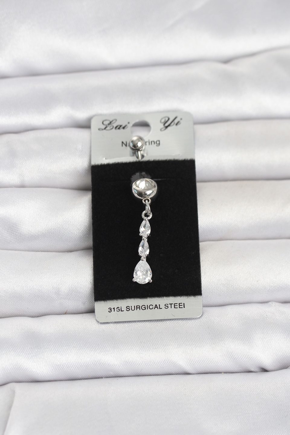 Shekka 316L Cerrahi Çelik Sallantılı Damla Model Göbek Piercing