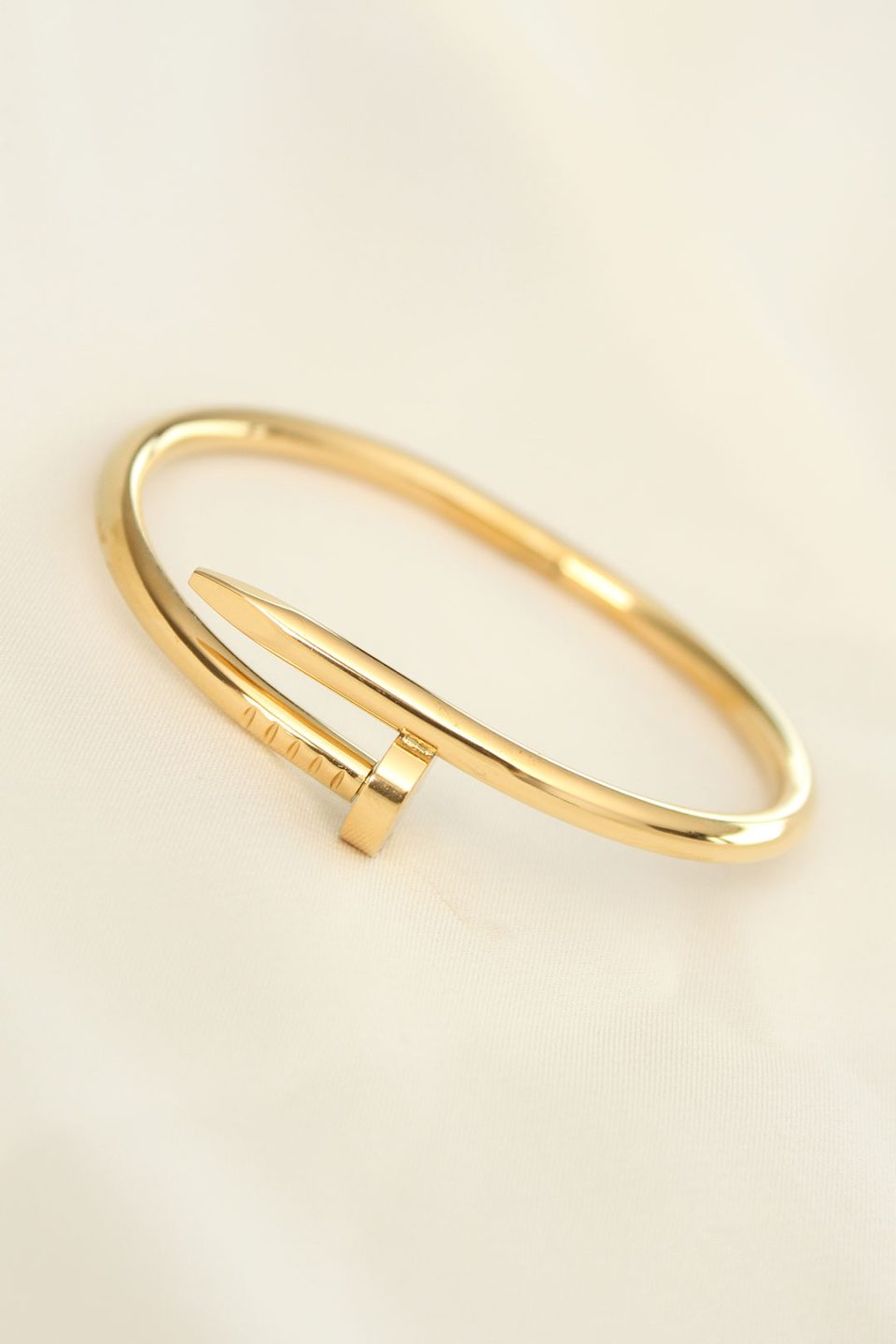 Shekka 316L Çelik Gold Renk Çivi Model Bileklik — görsel 2