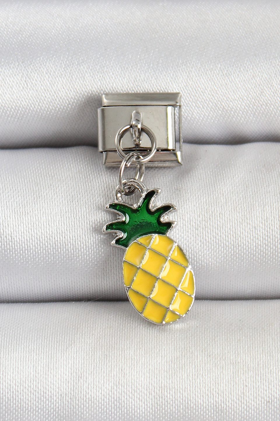 Shekka 316L Çelik Gümüş Renk Ananas Model Nomination Charm