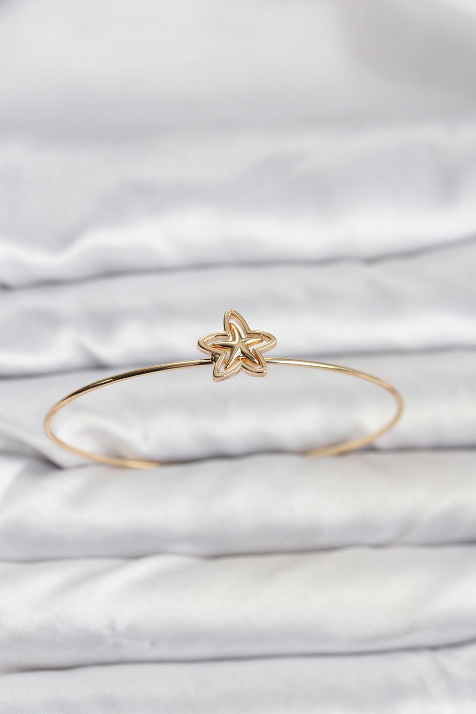 Shekka Yıldız Model Gold Renk Bileklik