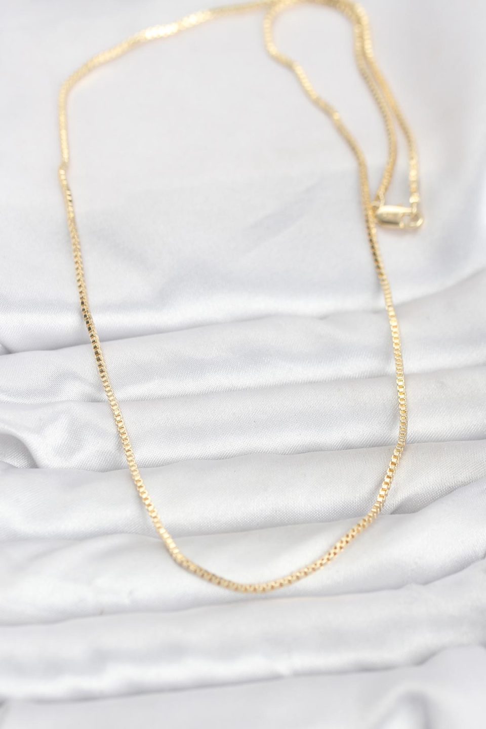 Shekka CM 14K Gold Renk Kare Zincirli Model 60 cm Kadın Kolye — görsel 2
