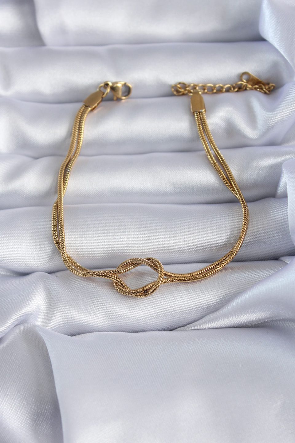 Shekka 316L Çelik Gold Renk Düğüm Model Kadın Bileklik