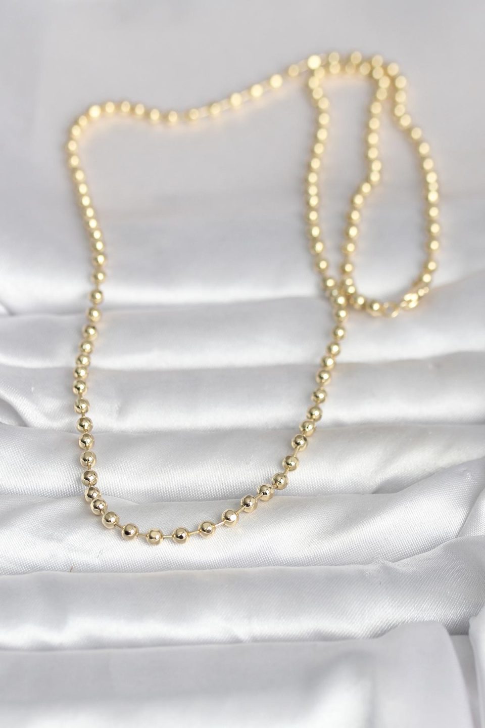 Shekka CM 14K Gold Renk Top Zincirli Model 60 cm Kadın Kolye — görsel 2
