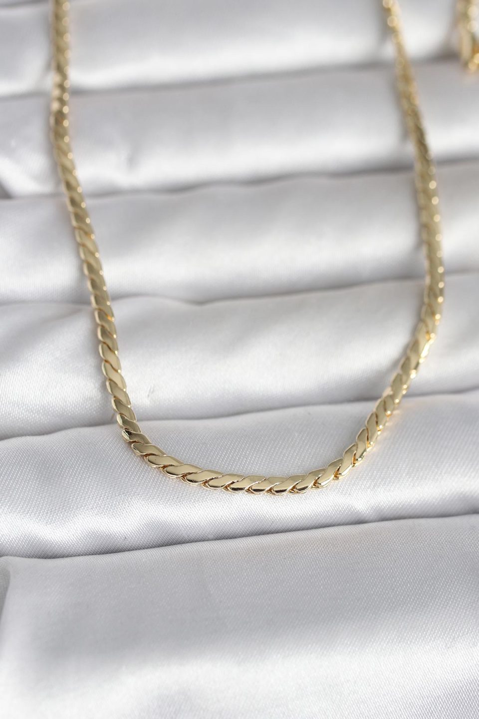 Shekka CM 14K Gold Renk Yassı Model 60 cm Kadın Kolye