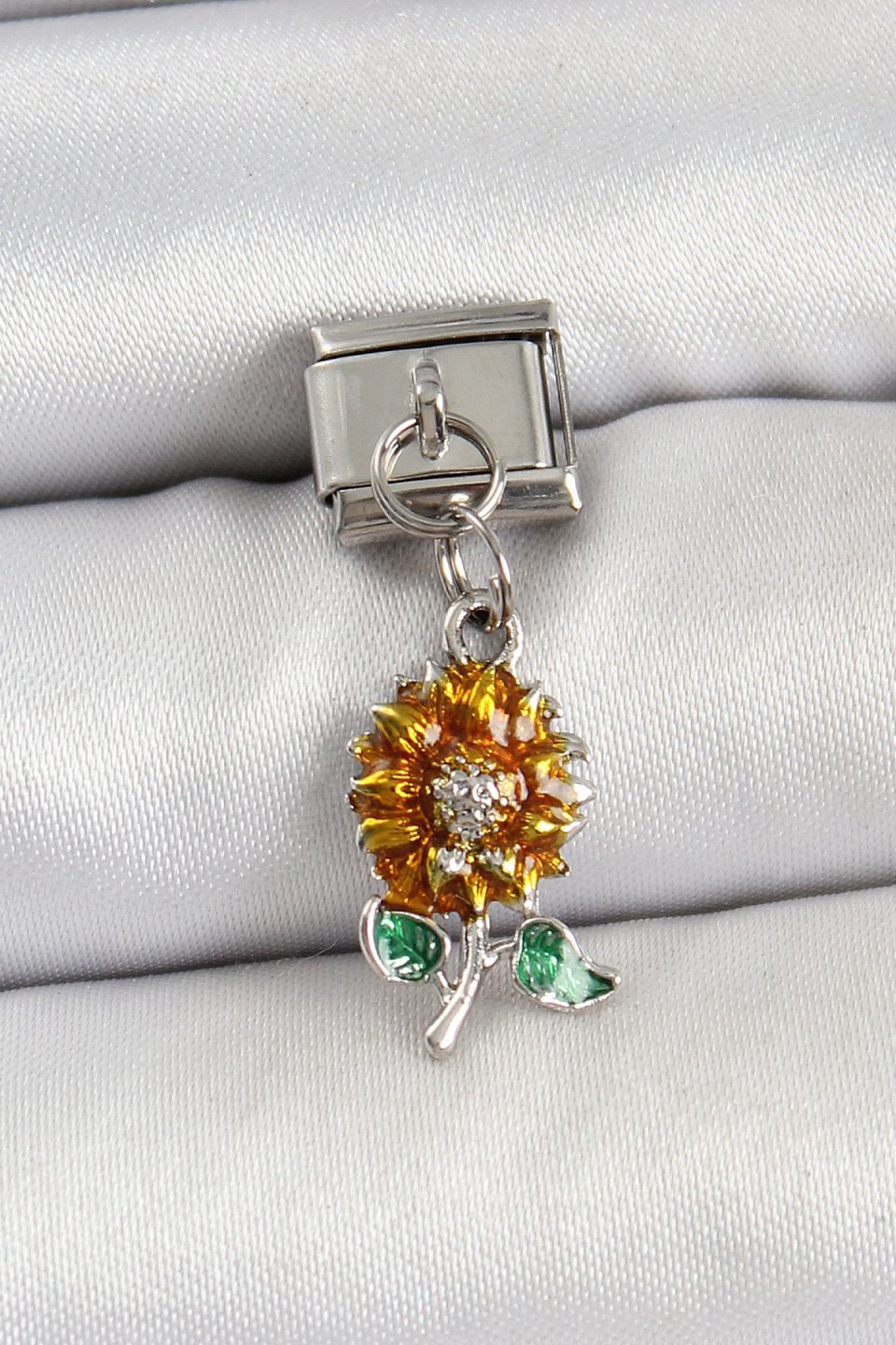 Shekka 316L Çelik Sallantılı Ayçiçeği Model Gümüş Renk Nomination Charm