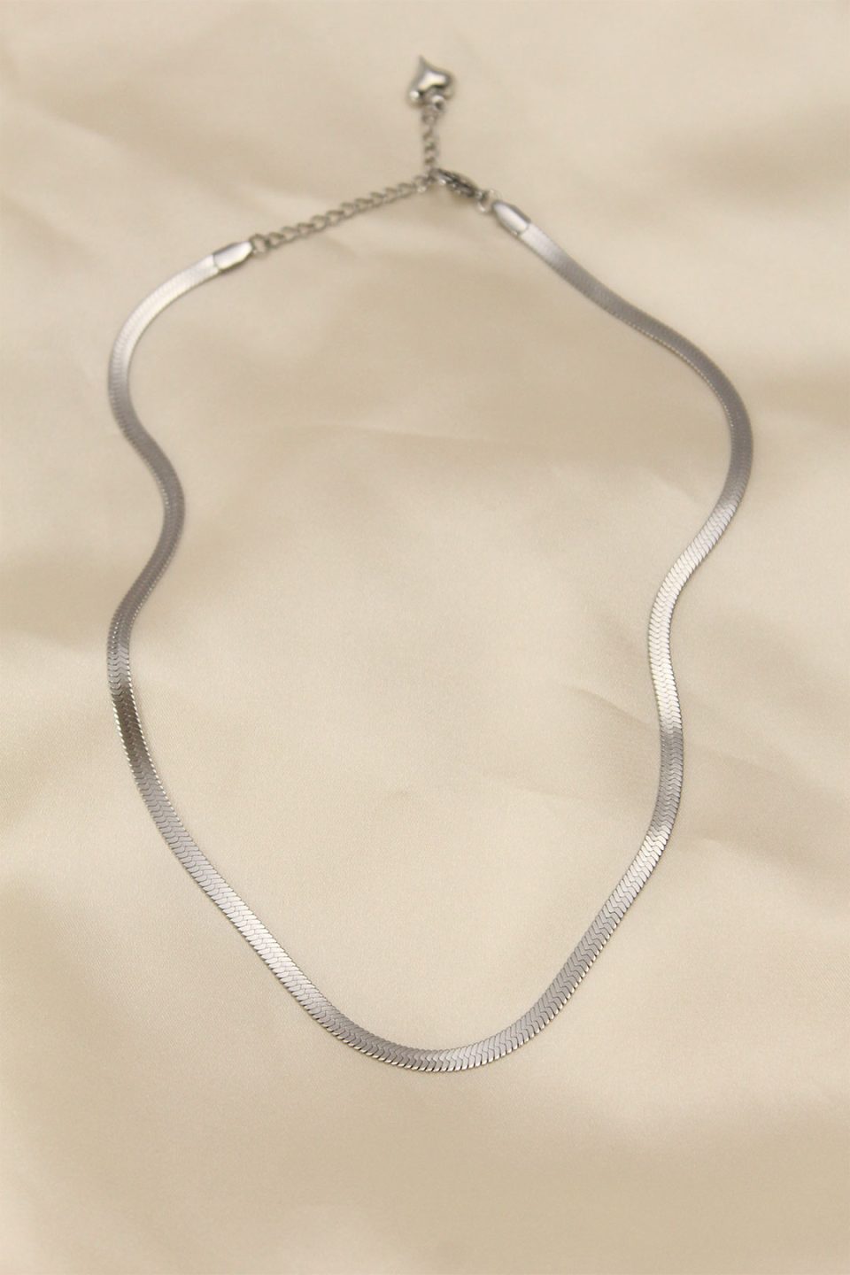 Shekka 316L Çelik Silver Renk 45 cm İtalyan Zincir Model Kadın Kolye