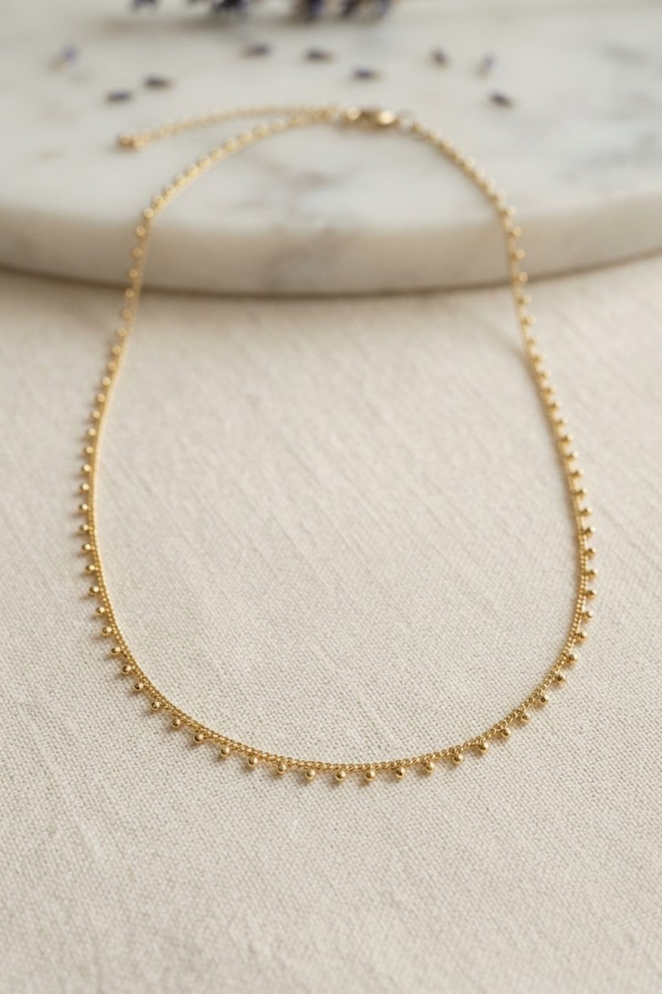 Shekka Gold Renk Topçcuk Model 60 cm Kadın Kolye