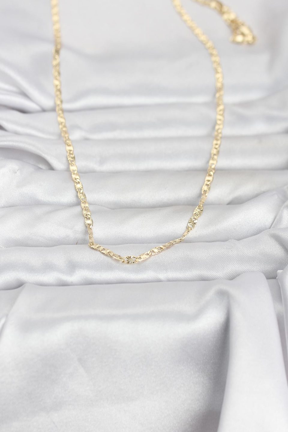 Shekka CM 14K Gold Renk Lazer Zincirli Model 60 cm Kadın Kolye — görsel 2