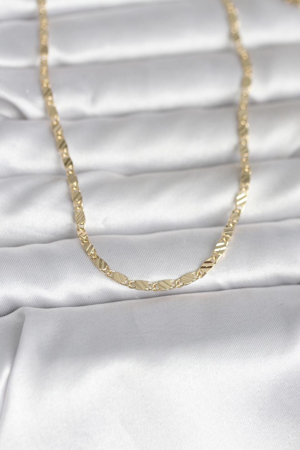 Shekka CM 14K Gold Renk Çizgi Lazer Model 60 cm Kadın Kolye