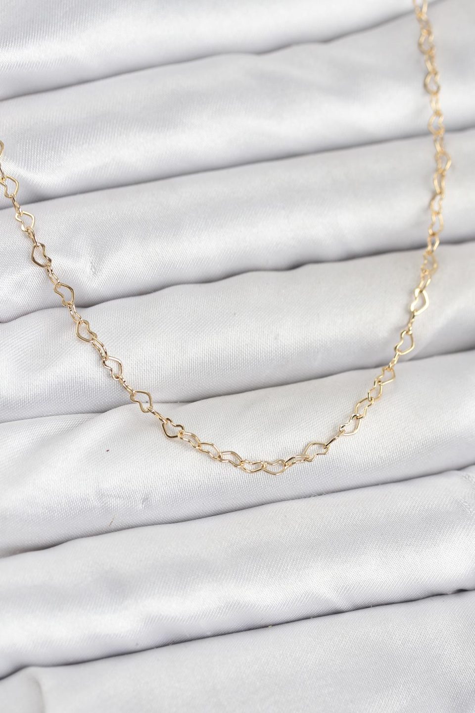 Shekka CM 14K Gold Renk Kalp Zincirli Kadın Kolye