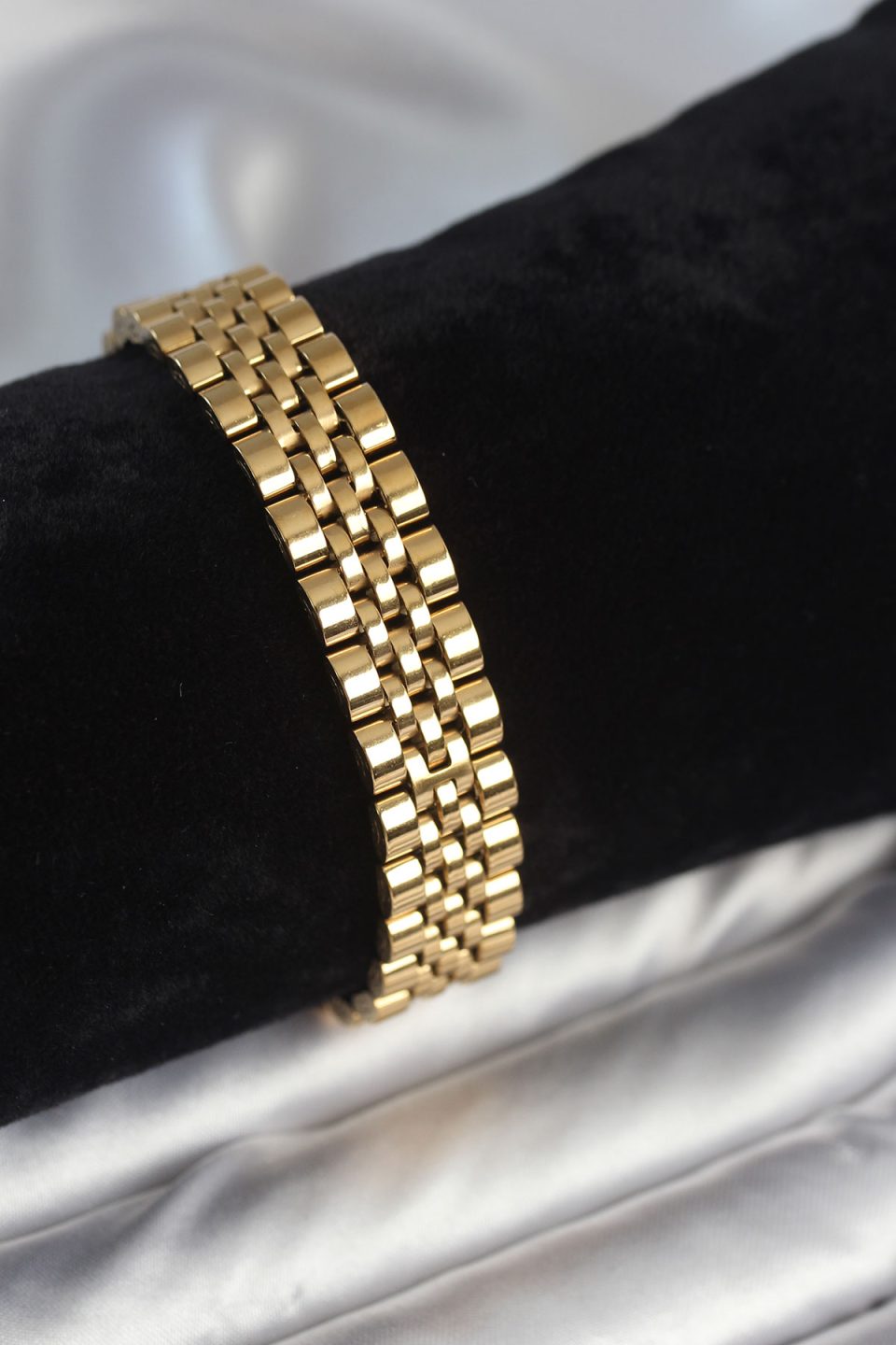 Shekka 316L Çelik 12 mm Kalınlıkta Gold Renkli Erkek Bileklik