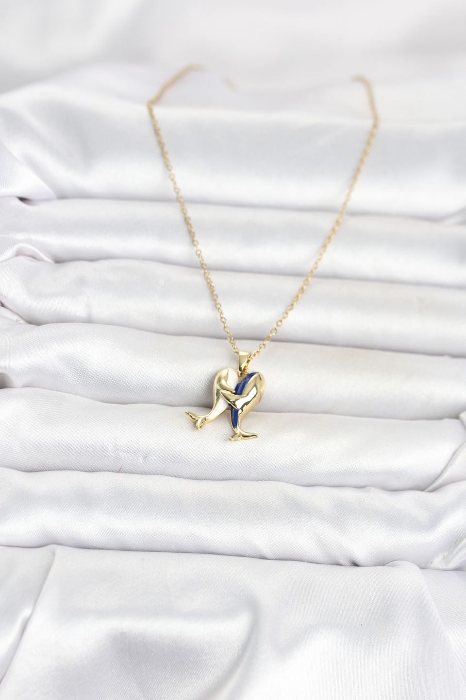 Shekka 316L Çelik Zincir Gold Renk Dolphin Model Kadın Kolye — görsel 2