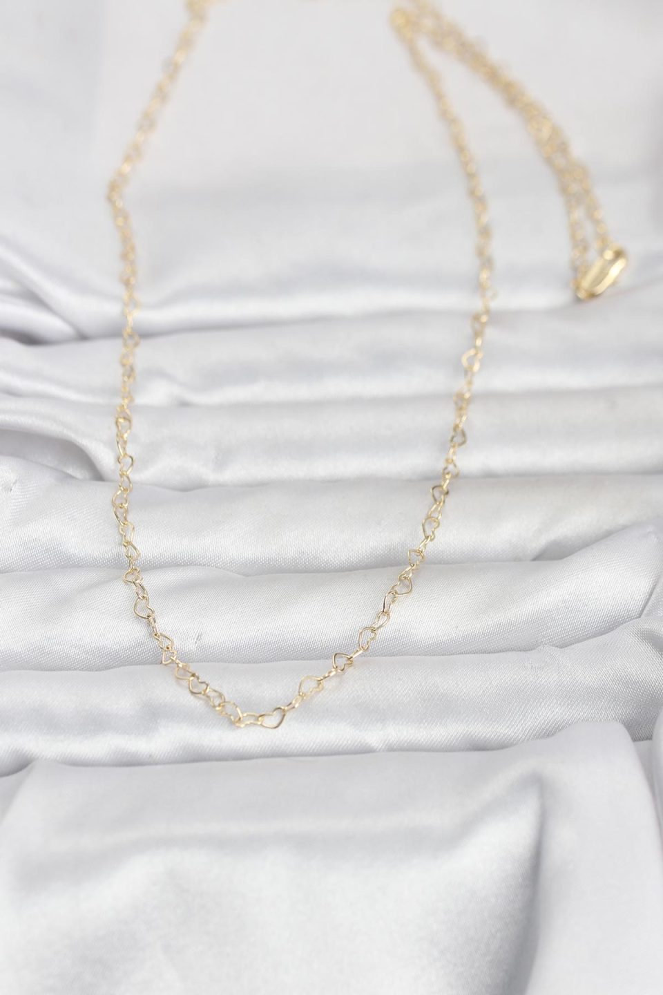 Shekka CM 14K Gold Renk Kalp Zincirli 60 cm Kadın Kolye — görsel 2