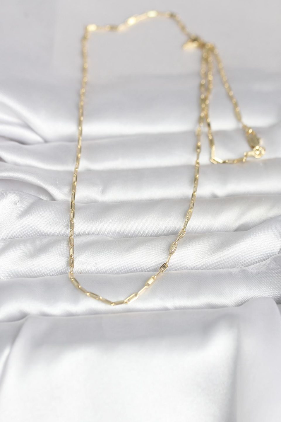 Shekka CM 14K Gold Renk İnce Ataç Zincir Model 60 cm Kadın Kolye — görsel 2