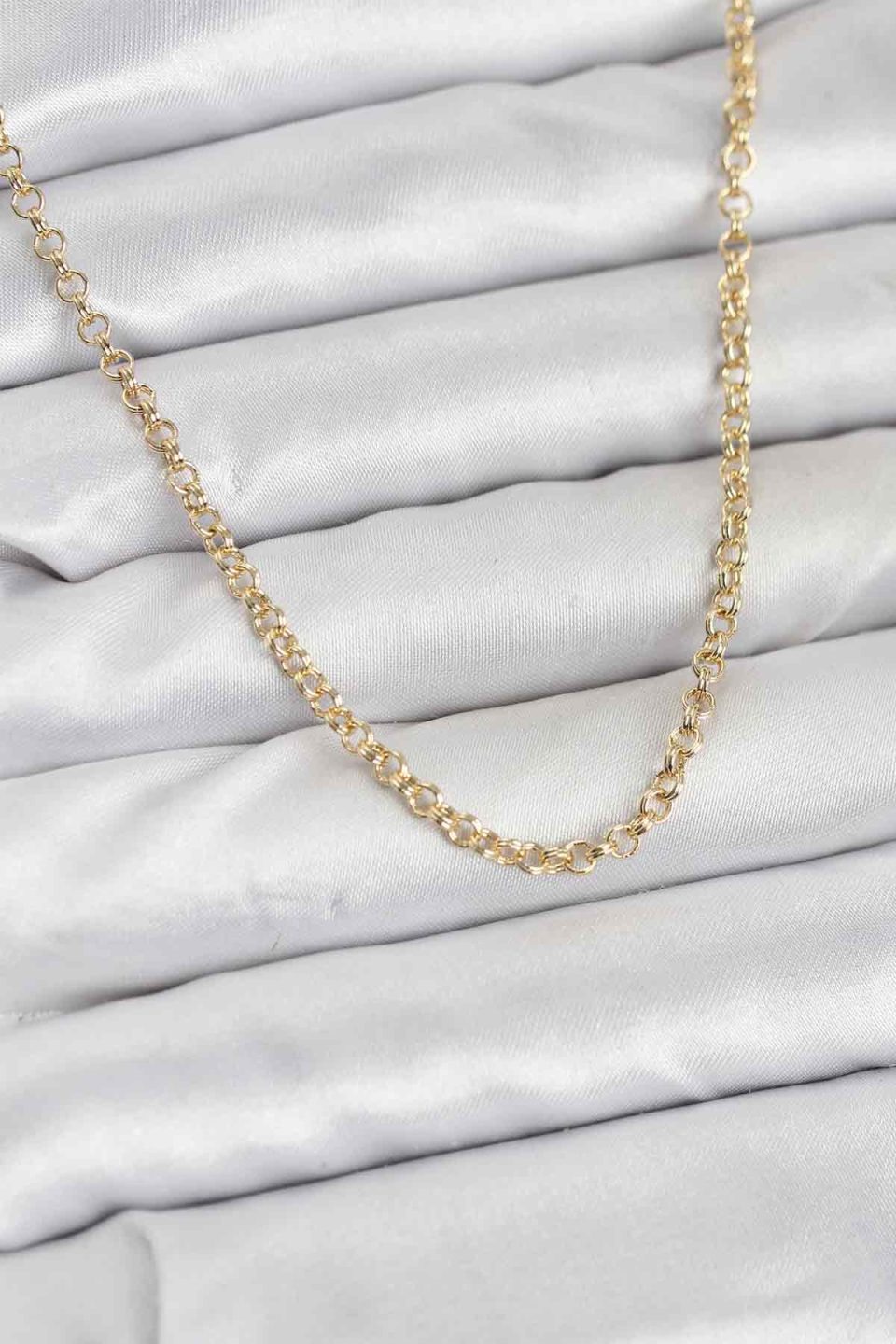 Shekka CM Gold Renk Pirinç Halkalı Model Kadın Kolye