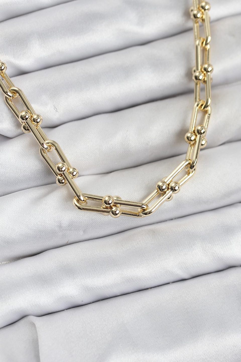 Shekka Pirinç Gold Renk Tifani Model Kadın Kolye