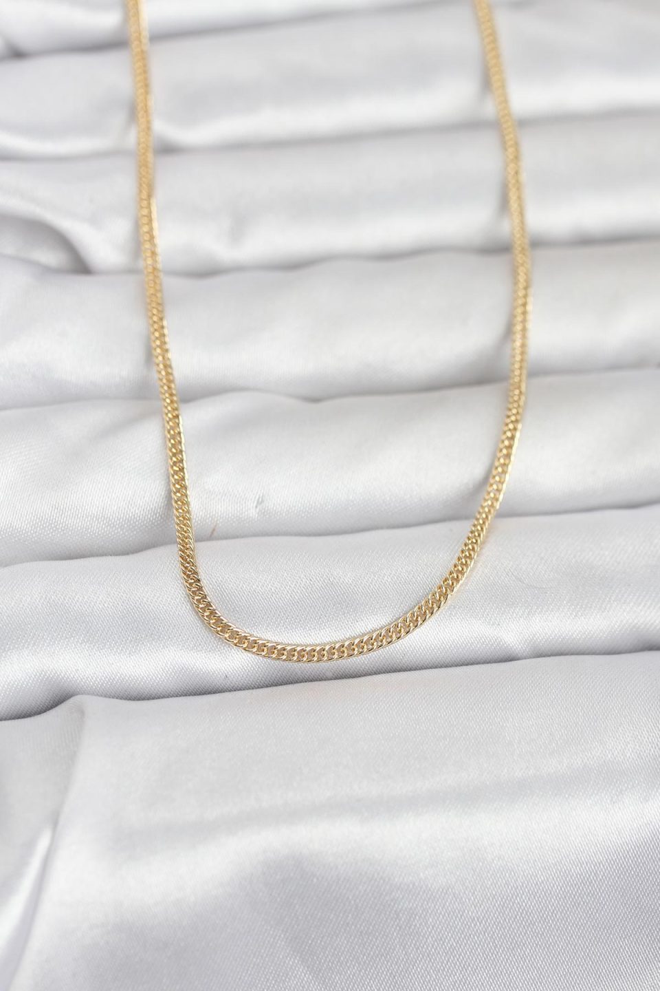 Shekka CM 14K Gold Renk Dolgun Zincir Model 60 cm Kadın Kolye
