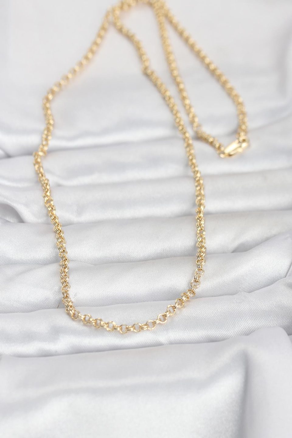 Shekka CM 14K Gold Renk Halka Zincir Model 60 cm Kadın Kolye — görsel 2