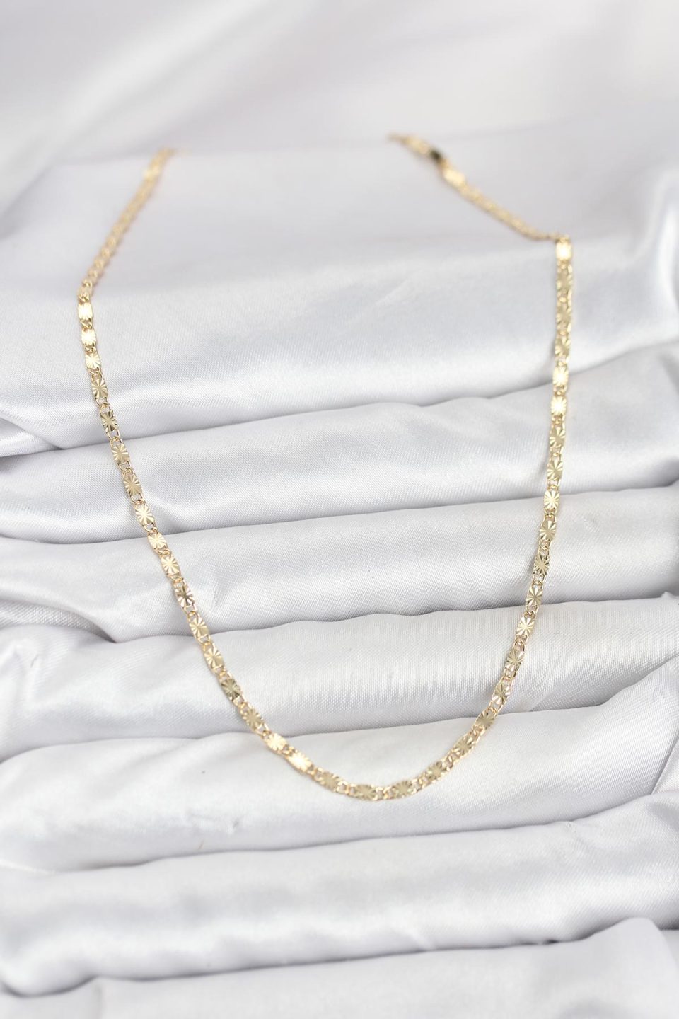 Shekka CM 14K Gold Renk Lazerli Zincir Model Kadın Kolye — görsel 2