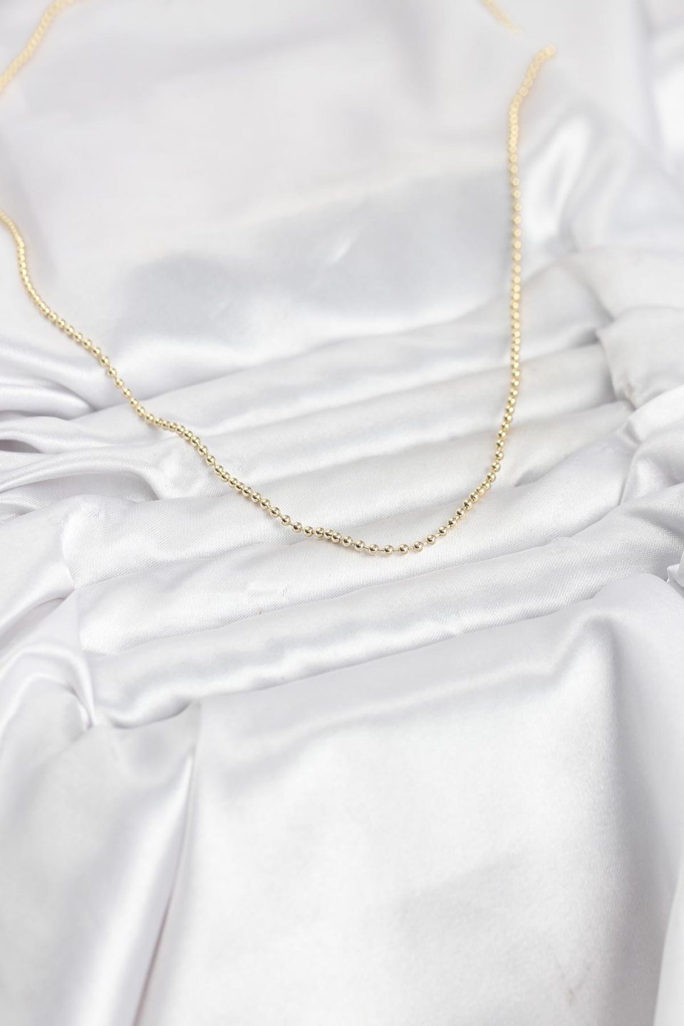 Shekka CM 14K Gold Renk Top Zincirli Model 60 cm Kadın Kolye — görsel 2