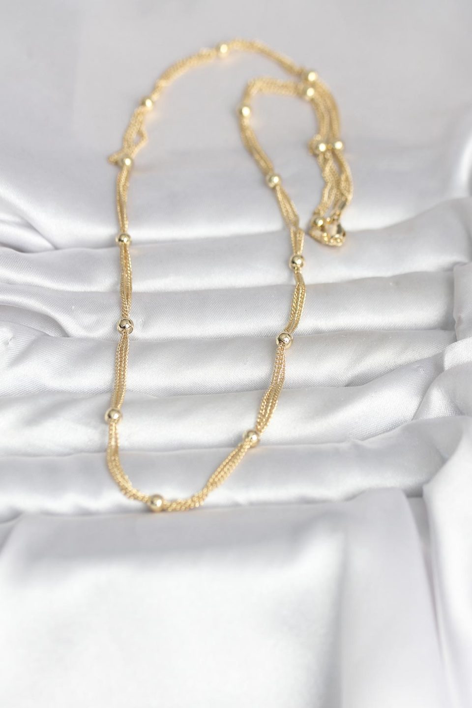 Shekka CM 14K Gold Renk Topçuk Model 60 cm Kadın Kolye — görsel 2