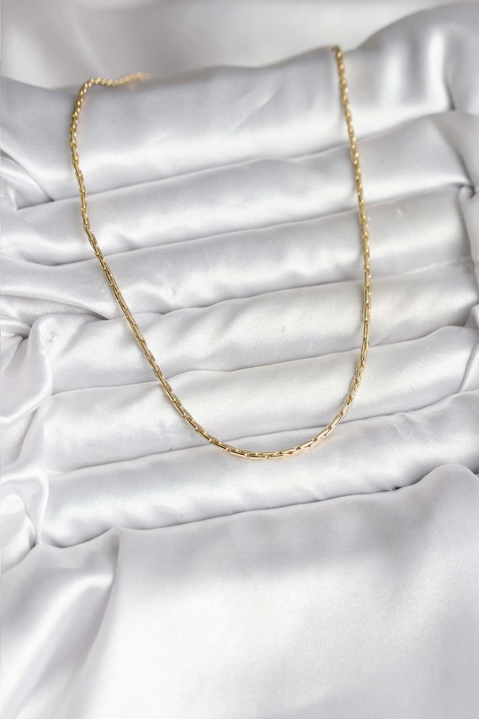 Shekka 14K Gold Renk Kaplama İnce Zincir Model CM Kadın Kolye — görsel 2