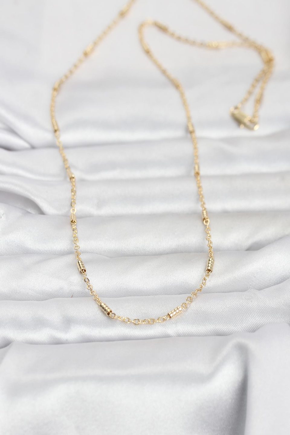 Shekka CM 14K Gold Renk Bar Zincir Model 60 cm Kadın Kolye — görsel 2