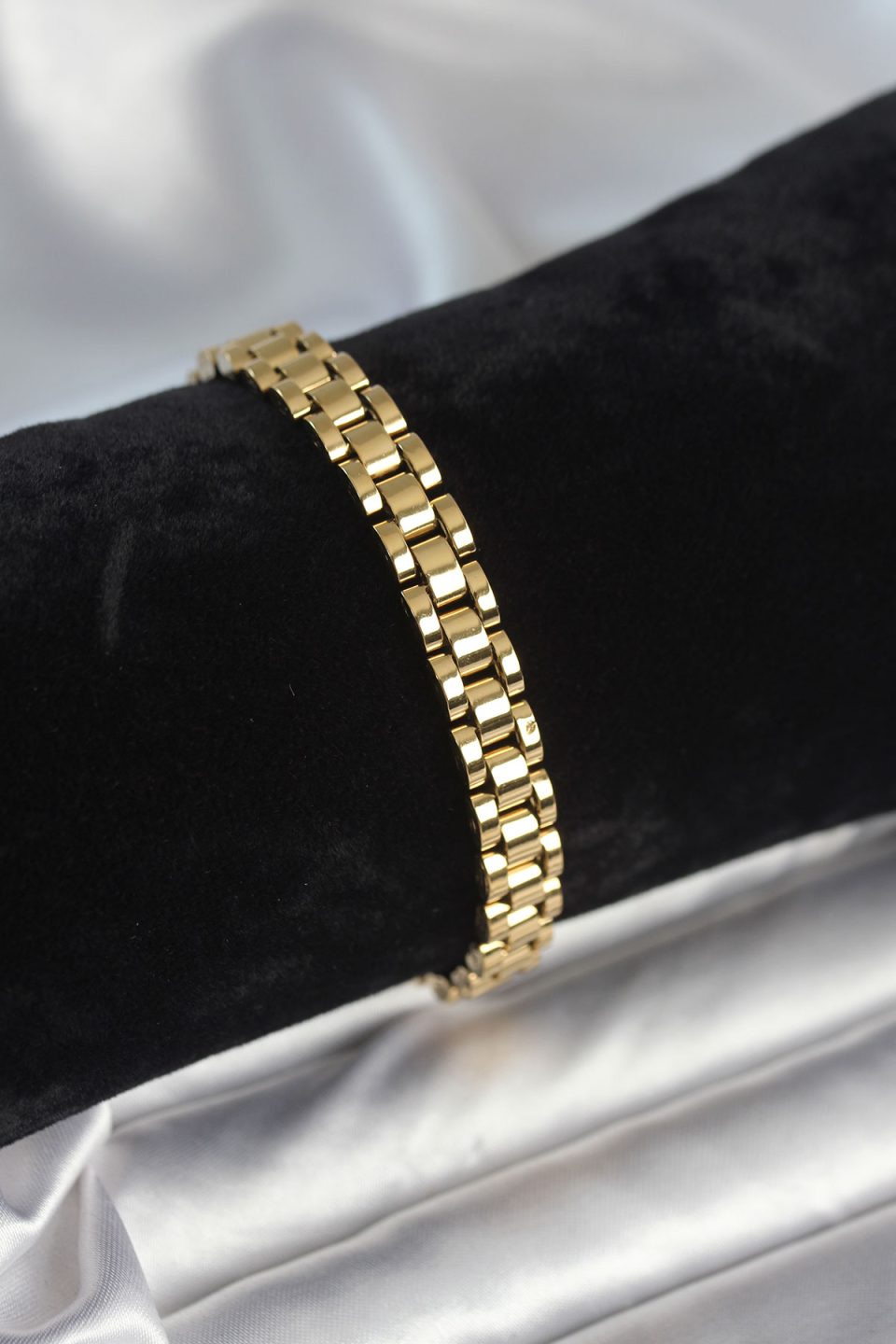Shekka 316L Çelik Gold Renk 7 mm Kalınlık Erkek Bileklik