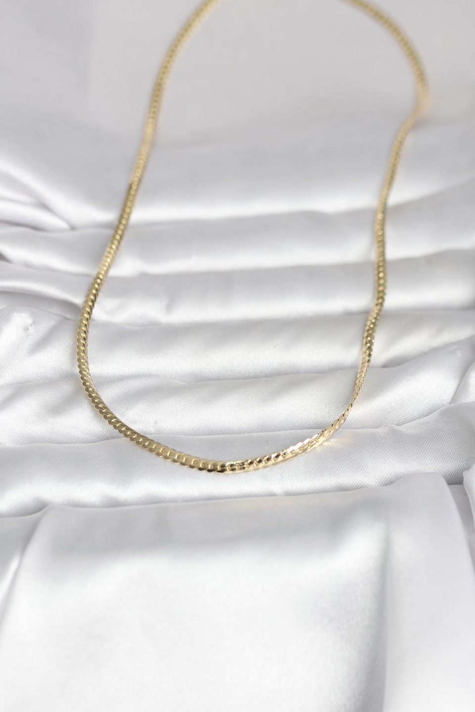 Shekka CM 14K Gold Renk Yassı Zincir Model 45 cm Kadın Kolye — görsel 2
