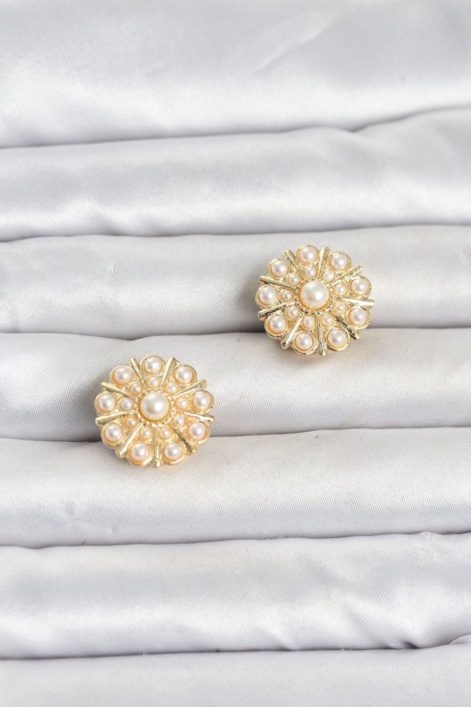 Shekka Vintage Model Gold Renk Düğme veya Manşet Broşu — görsel 3