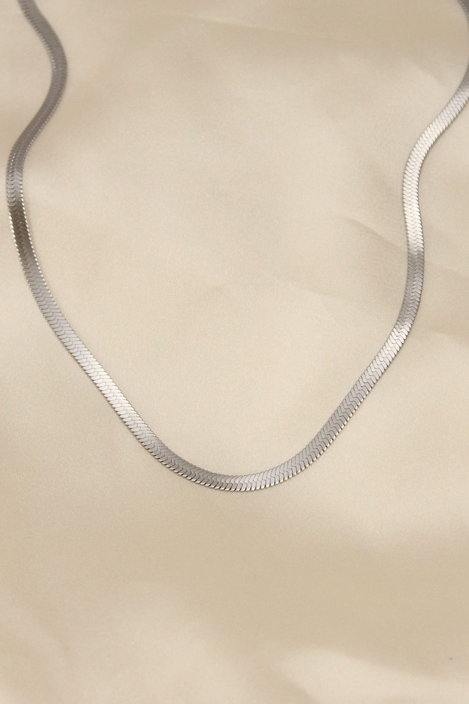 Shekka 316L Çelik Silver Renk 45 cm İtalyan Zincir Model Kadın Kolye — görsel 2