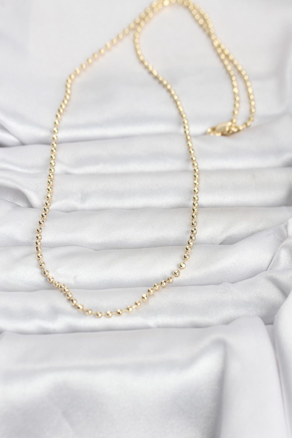 Shekka CM 14K Gold Renk Top Zincirli Model 60 cm Kadın Kolye — görsel 2