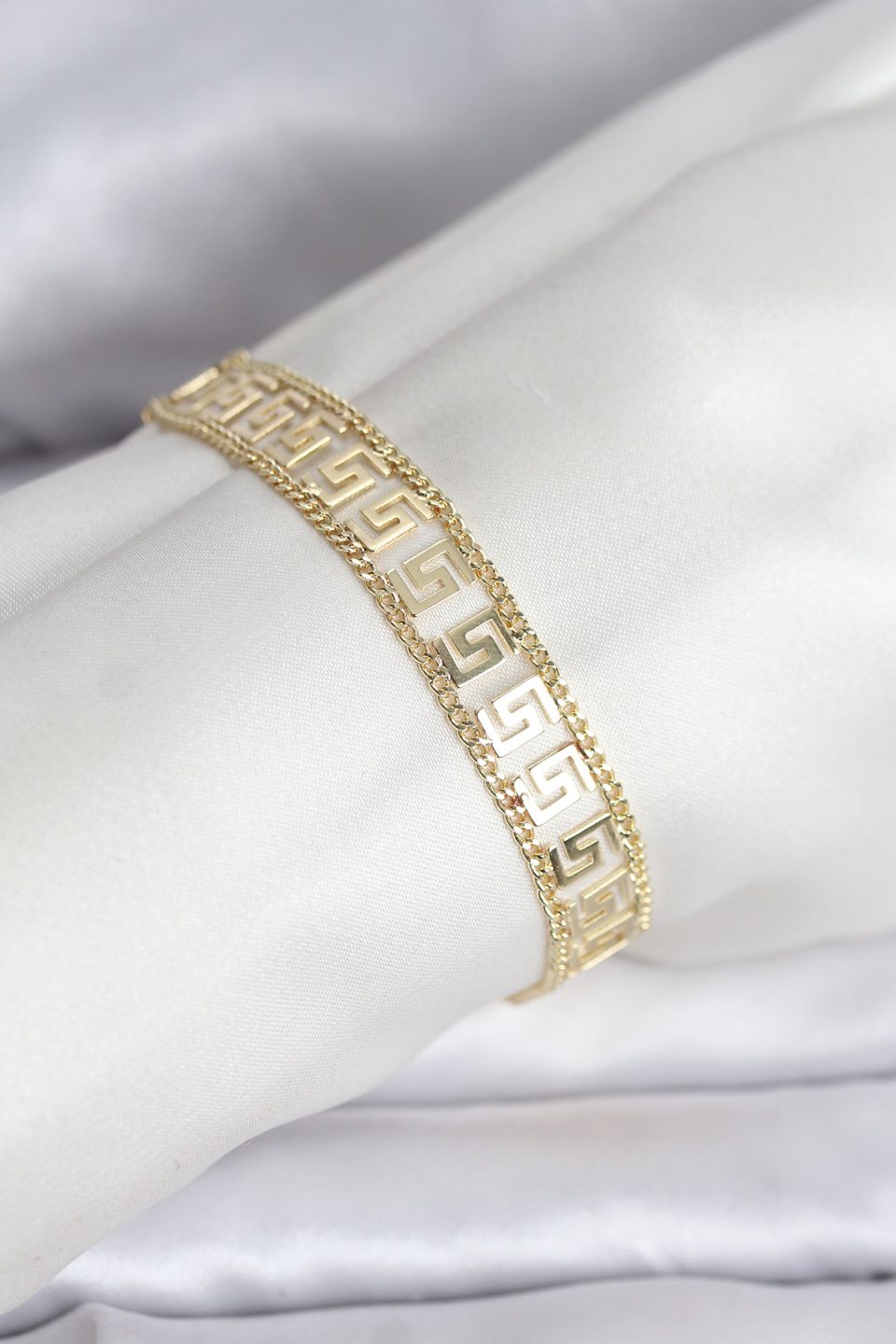 Shekka 316L Çelik Gold Renk Labirent Model Kadın Bileklik