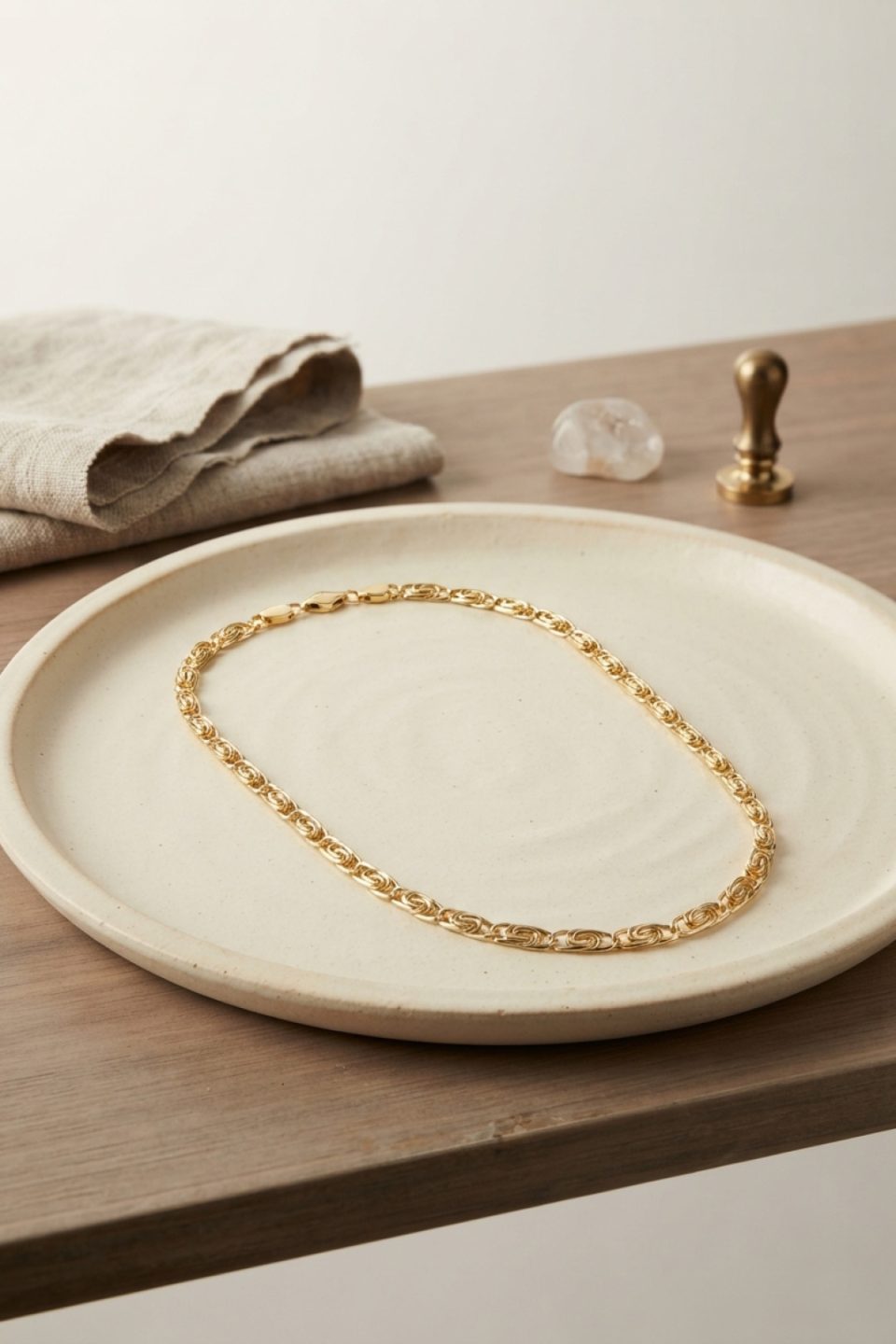 Shekka CM Yay Model Gold Renk 50 cm Kadın Kolye
