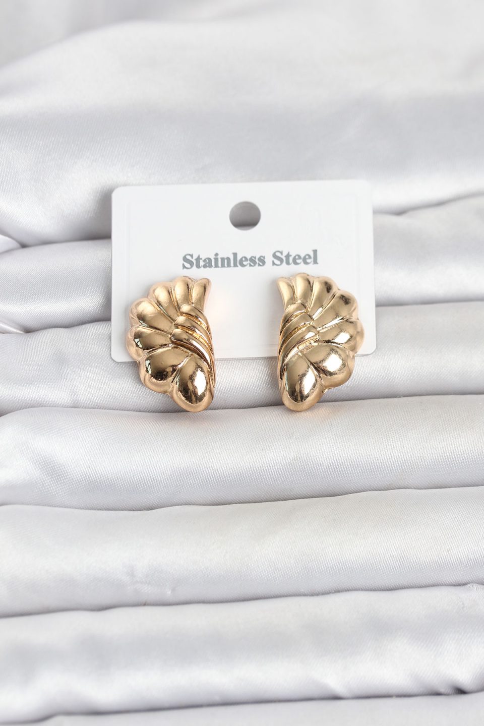Shekka 316L Çelik Gold Renk Vintage Model Kadın Küpe
